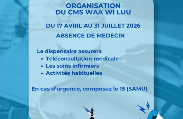 Organisation CMS Waa Wi Luu avril 2026