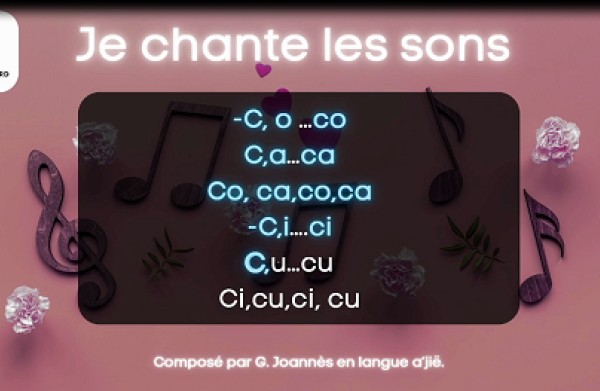 Comptine Je chante les sons