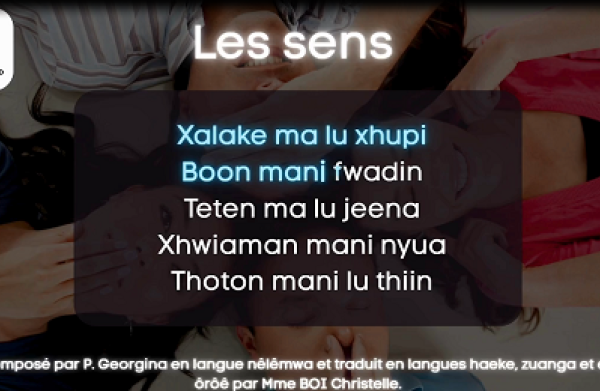 Comptine les sens