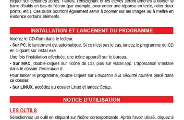 Education sécu routière Province Nord