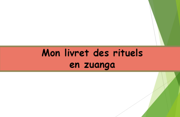 Livret des rituels en zuanga
