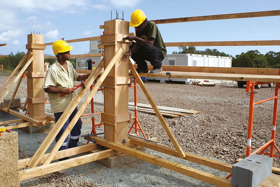 Ouvriers au chantier