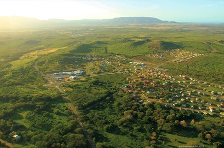 Vue aérienne Green Acre Koohnê (Koné)