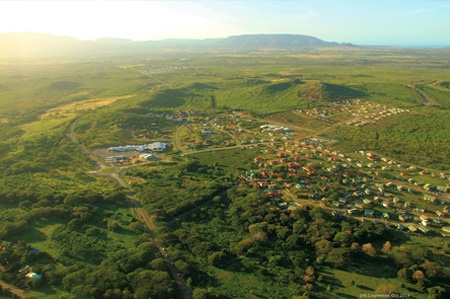 Vue aérienne Green Acre Koohnê (Koné)