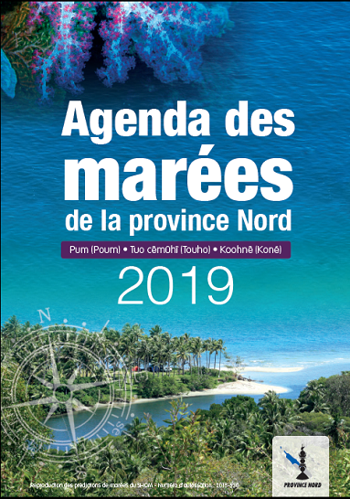 Agenda des marées 2019 Province Nord