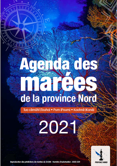 Agenda des marées 2021 Province Nord