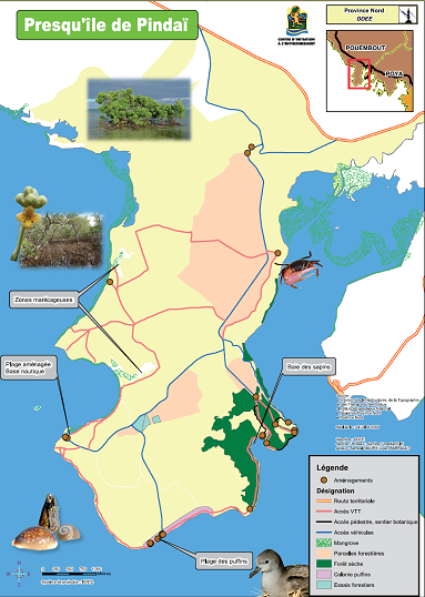 Plan presqu'île Pindai Province Nord