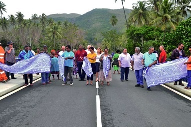 inauguration pont kokingone province Nord